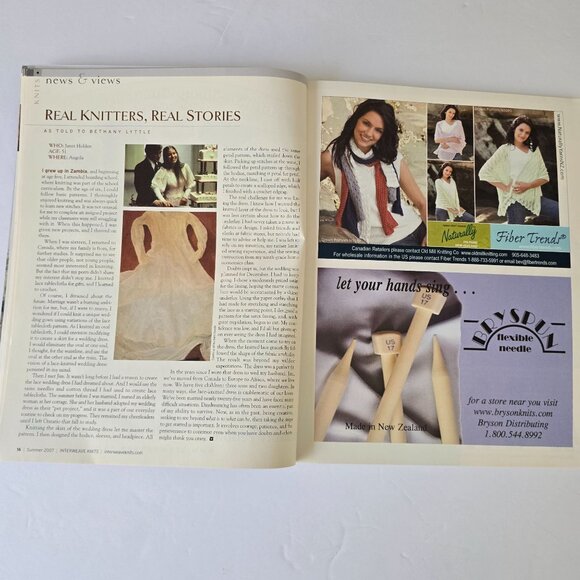 Interweave Knits Summer 2007 Magazine Featuring Knitting Patterns For Women & Ch - Picture 6 of 16